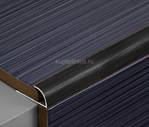 Заказать Профиль алюминиевый С-образный ПО-10 черный глянцевый браш 2,7 м 