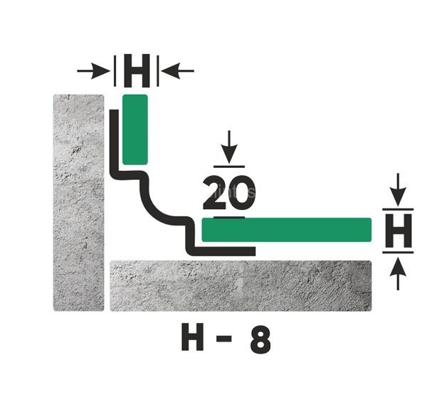 Заказать Стальной профиль угловой внутренний для плитки 8 мм FWM 8 GP золото полированное 2,7 м Заказать Стальной профиль угловой внутренний для плитки 8 мм FWM 8 GP золото полированное 2,7 м