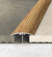 Алюминиевый порог одноуровневый 40 мм Effector A 64-34 Вяз 2,7 м