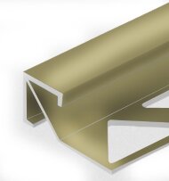 Профиль для плитки внешний Квадрат 14х14 мм PV72-09 Шампань блестящая 2,7 м Профиль для плитки внешний Квадрат 14х14 мм PV72-09 Шампань блестящая 2,7 м