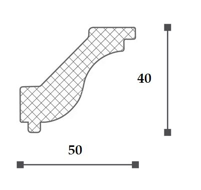 Заказать Потолочный плинтус (карниз) NMC LX-46 2 м Заказать Потолочный плинтус (карниз) NMC LX-46 2 м
