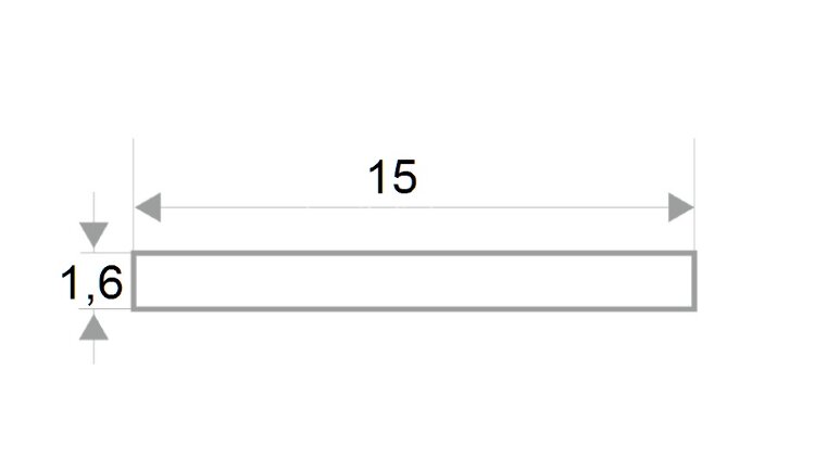 Заказать Алюминиевая полоса 15 мм антрацит муар толщиной 1,6 мм 3м Заказать Алюминиевая полоса 15 мм антрацит муар толщиной 1,6 мм 3м