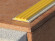 Заказать Профиль алюминиевый с противоскользящей резиновой вставкой (плоская накладка) Евроступень АН 32 желтый 2,5 м 