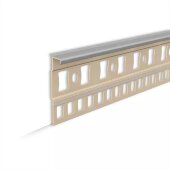 Плинтус для ковролина 7х55 мм Идеал Пк55 006 темно-серый 2.2 м