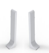 Комплект заглушек (левая+правая) для напольного плинтуса 60 мм Мега-Трейд ЛП-60з 0033 серый RAL 9006 Комплект заглушек (левая+правая) для напольного плинтуса 60 мм Мега-Трейд ЛП-60з 0033 серый RAL 9006