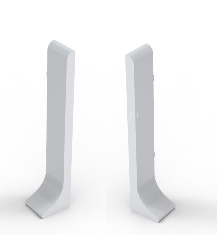 Заказать Комплект заглушек (левая+правая) для напольного плинтуса 60 мм Мега-Трейд ЛП-60з 0033 серый RAL 9006 