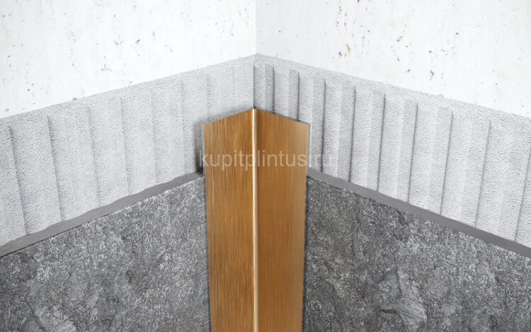 Заказать Уголок из нержавеющей стали 50х50 мм FLV 50 GS золото сатинированное 3 м Заказать Уголок из нержавеющей стали 50х50 мм FLV 50 GS золото сатинированное 3 м