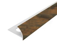 Внешний профиль ПВХ для плитки 8 мм Cezar 218 Коричневый мрамор 2,5 м Внешний профиль ПВХ для плитки 8 мм Cezar 218 Коричневый мрамор 2,5 м