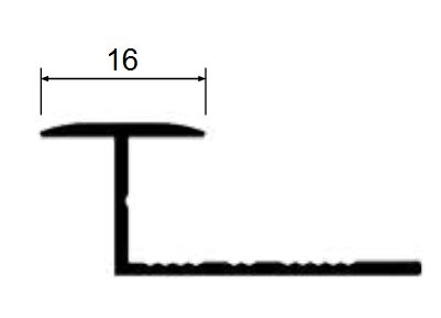 Заказать Профиль Т-образный гибкий 16 мм алюминий PV42-02 серебро матовое 2,7 м Заказать Профиль Т-образный гибкий 16 мм алюминий PV42-02 серебро матовое 2,7 м