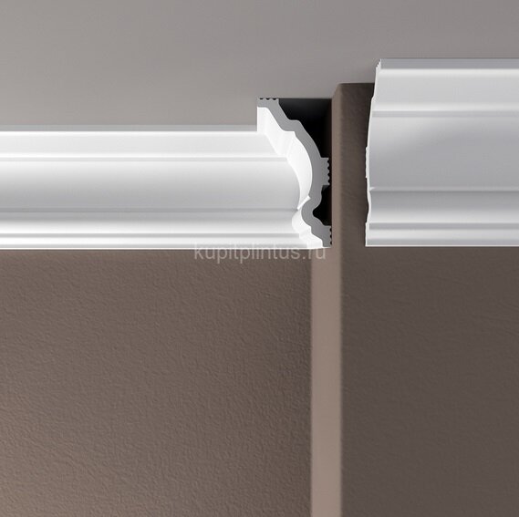 Заказать Потолочный плинтус 80х40 мм Де-Багет XPS POLYMER ПП 05 белый 2 м Заказать Потолочный плинтус 80х40 мм Де-Багет XPS POLYMER ПП 05 белый 2 м