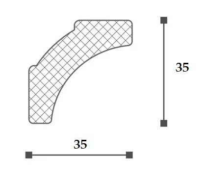 Заказать Потолочный плинтус (карниз) NMC LX-45 2 м Заказать Потолочный плинтус (карниз) NMC LX-45 2 м