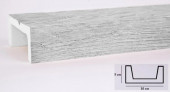 Декоративная балка из полиуретана 50х100 мм Уникс Славянский стиль СС1 Под покраску 3 м