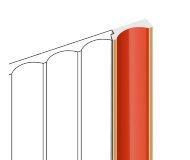 Финишный молдинг 12х34 мм HiWood LF139B OR3G красный 2,7 м Финишный молдинг 12х34 мм HiWood LF139B OR3G красный 2,7 м