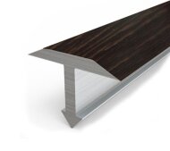 Профиль Т-образный из ламинированного алюминия Т-14 Л Венге 2,7 м Профиль Т-образный из ламинированного алюминия Т-14 Л Венге 2,7 м