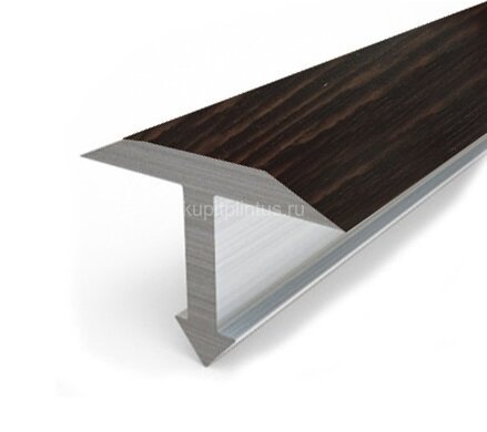 Заказать Профиль Т-образный из ламинированного алюминия Т-14 Л Венге 2,7 м Заказать Профиль Т-образный из ламинированного алюминия Т-14 Л Венге 2,7 м