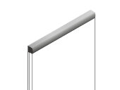 Молдинг 15х15 мм HiWood D15V2 S15 цвет под дерево из фитополимера 2.7м