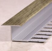 Алюминиевый профиль Т-образный 16 мм Т-16 Л Дуб натуральный 2,7 м