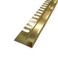 Профиль П-образный гибкий из алюминия ПО-П10 золото глянцевое 2,7 м Профиль П-образный гибкий из алюминия ПО-П10 золото глянцевое 2,7 м