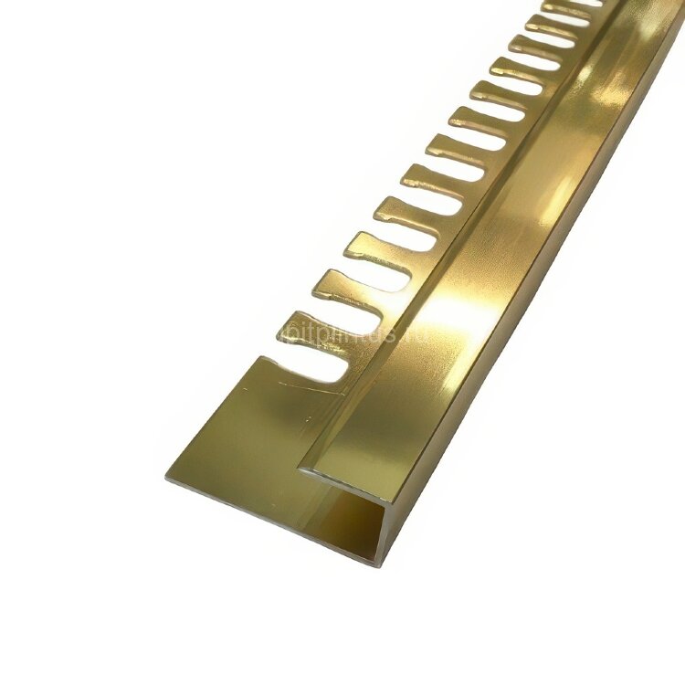 Заказать Профиль П-образный гибкий из алюминия ПО-П10 золото глянцевое 2,7 м Заказать Профиль П-образный гибкий из алюминия ПО-П10 золото глянцевое 2,7 м