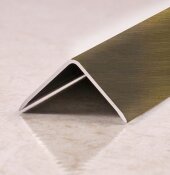 Уголок отделочный алюминиевый ПН-15х15 Бронза матовая браш 2,7 м Уголок отделочный алюминиевый ПН-15х15 Бронза матовая браш 2,7 м