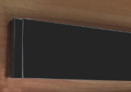 Напольный плинтус алюминиевый 40 мм ПТ-41 черный 3 м