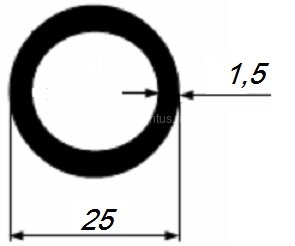 Заказать Труба алюминиевая круглая 25х1,5 мм 3 м Заказать Труба алюминиевая круглая 25х1,5 мм 3 м