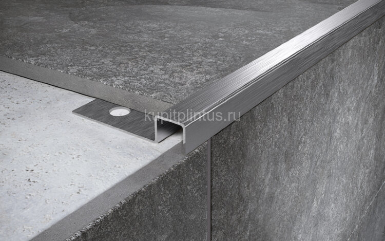 Заказать П-профиль из нержавющей стали 15х15 мм FPU 15 S сатинированная сталь 2,7 м Заказать П-профиль из нержавющей стали 15х15 мм FPU 15 S сатинированная сталь 2,7 м