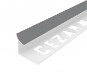 Профиль ПВХ для плитки Cezar внутренний 10 мм 106 Темно-серый 2,5 м