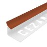 Заказать Внутренний угол ПВХ для плитки 7 мм Cezar 132 Кирпичный 2,5 м 