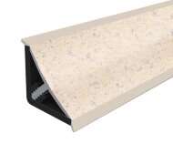 Плинтус для столешницы 14х14 Cezar Mini вогнутый 018 Римский песок 3 м Плинтус для столешницы 14х14 Cezar Mini вогнутый 018 Римский песок 3 м