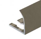 Профиль для плитки внешний гибкий С-образный алюминий 10 мм PV26-08 шампань матовая 2,7 м