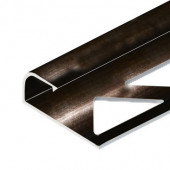Профиль для плитки С-образный алюминий 8 мм PV13-07 Бронза блестящая 2,7 м
