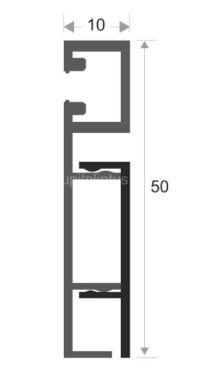 Заказать Крепление для светодиодного плинтуса ПЛС-50 без покрытия Заказать Крепление для светодиодного плинтуса ПЛС-50 без покрытия