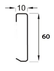 Заказать Плинтус с кабель-каналом из нержавеющей стали Н60 SGB Серебро глянец браш 2,5 м 