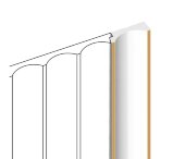 Финишный молдинг 12х34 мм HiWood LF139B W41G белый-бежевый 2,7 м Финишный молдинг 12х34 мм HiWood LF139B W41G белый-бежевый 2,7 м