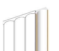 Финишный молдинг 12х34 мм HiWood LF139B W41G белый-бежевый 2,7 м Финишный молдинг 12х34 мм HiWood LF139B W41G белый-бежевый 2,7 м