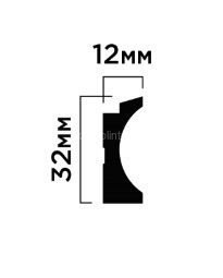 Заказать Финишный молдинг 12х34 мм HiWood LF139B W41G белый-бежевый 2,7 м 