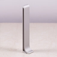 Соединитель металлический для плинтуса ПЛ-120 Серебро матовое