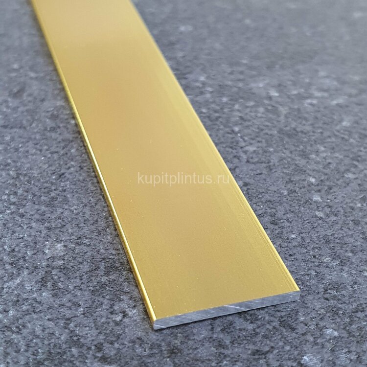 Заказать Алюминиевая полоса 30х1.5 мм ПА-30-04 золото матовое 2.7 м 