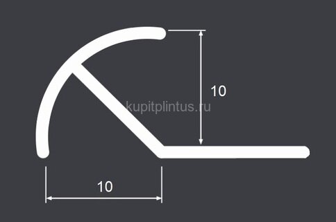 Заказать Алюминиевый профиль под плитку для наружных углов 10 мм PV70-01 полированный 2,7 м Заказать Алюминиевый профиль под плитку для наружных углов 10 мм PV70-01 полированный 2,7 м