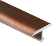 Профиль Т-образный алюминиевый 10 мм закругленный Gunsen PV33-15 розовый блестящий 2,7 м