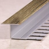 Алюминиевый профиль Т-образный 16 мм Т-16 Л Дуб медовый 2,7 м Алюминиевый профиль Т-образный 16 мм Т-16 Л Дуб медовый 2,7 м