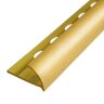 Профиль алюминиевый С-образный ПО-10 золото глянцевое браш 2,7 м
