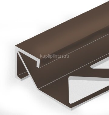Заказать Профиль для плитки внешний Квадрат 14х14 мм PV72-06 Бронза матовая 2,7 м 