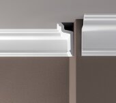 Потолочный плинтус 80х40 мм Де-Багет XPS POLYMER ПП 07 белый 2 м