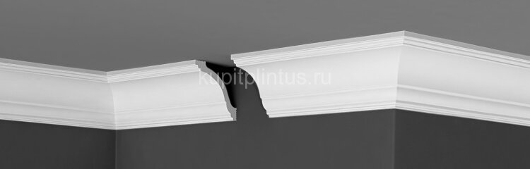 Заказать Потолочный плинтус 80х80 мм Де-Багет XPS П 09 80/80 белый 2 м Заказать Потолочный плинтус 80х80 мм Де-Багет XPS П 09 80/80 белый 2 м