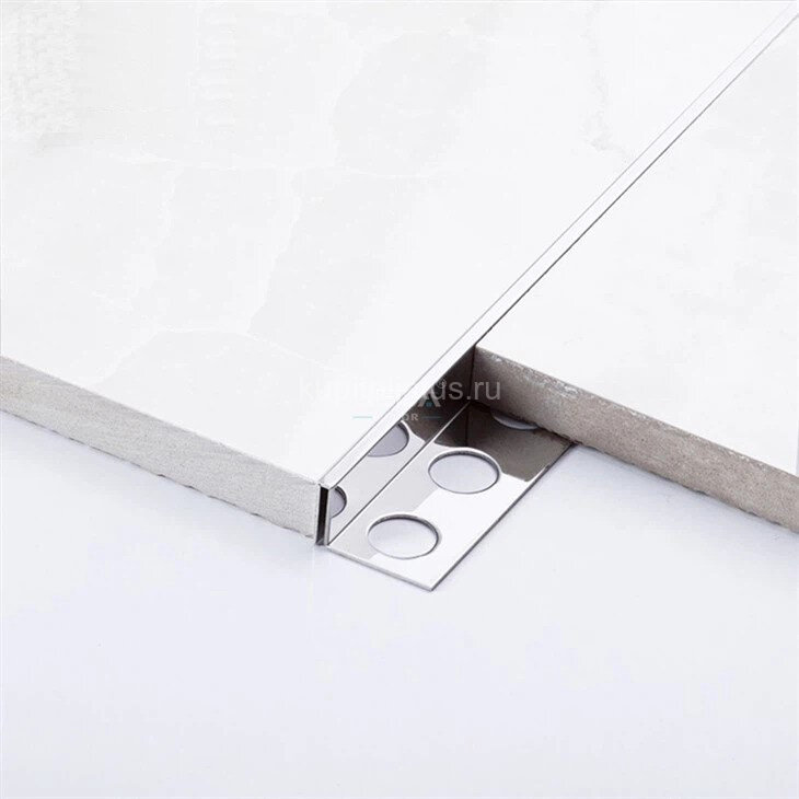 Заказать П-профиль из нержавеющей стали закладной 3х10 мм SBP018-10H SGB серебро глянец браш 2,7м 