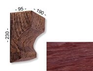 Консоль для декоративной балки 230х95х190 мм Уникс Славянский стиль КСС3 Вишня Консоль для декоративной балки 230х95х190 мм Уникс Славянский стиль КСС3 Вишня