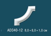 Угловой элемент с орнаментом Перфект AD340-12 80х80 мм