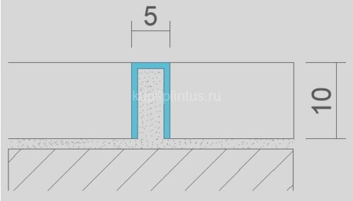 Заказать Профиль П-образный из нержавеющей стали 10х5 мм SUP055 SGB серебро глянец браш 2,7 м 